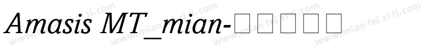 Amasis MT_mian字体转换